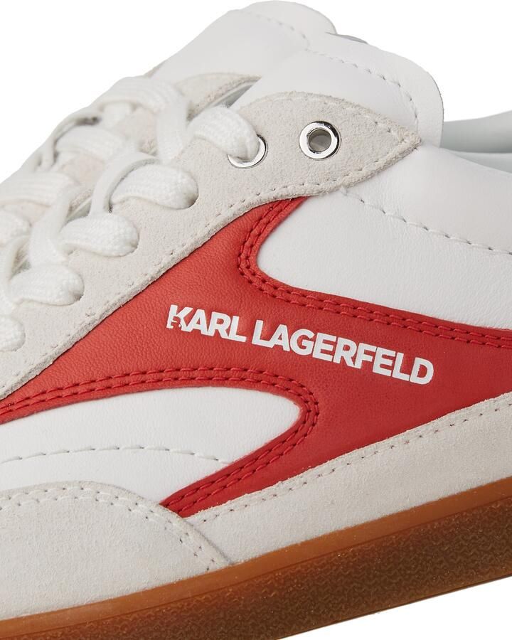 Karl Lagerfeld Sneakers laag rood wit offwhite - Foto 2