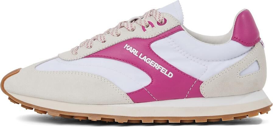 Karl Lagerfeld Sneakers laag 'Sonar' greige pink wit