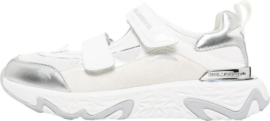 Karl Lagerfeld Sneakers laag zilver wit