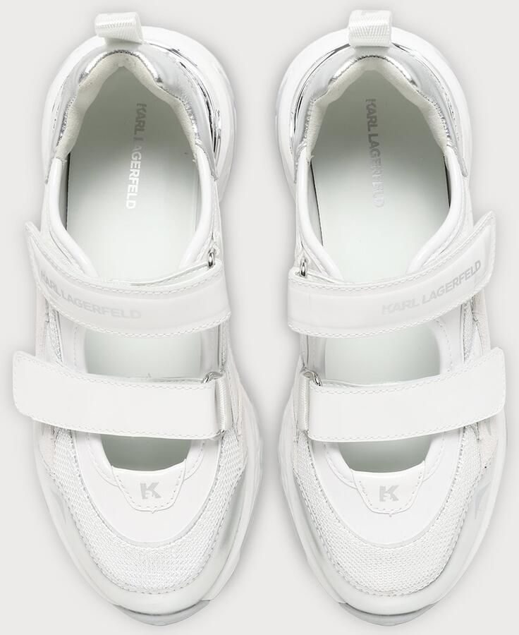 Karl Lagerfeld Sneakers laag zilver wit - Foto 2