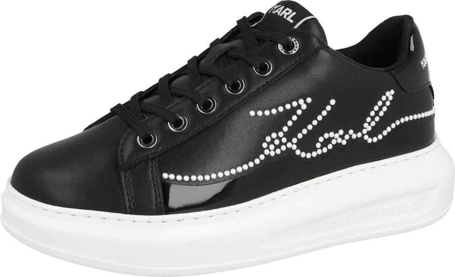 Karl Lagerfeld Sneakers laag zwart parelwit