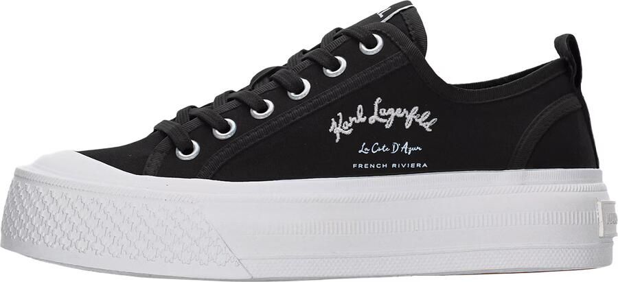 Karl Lagerfeld Sneakers laag zwart wit