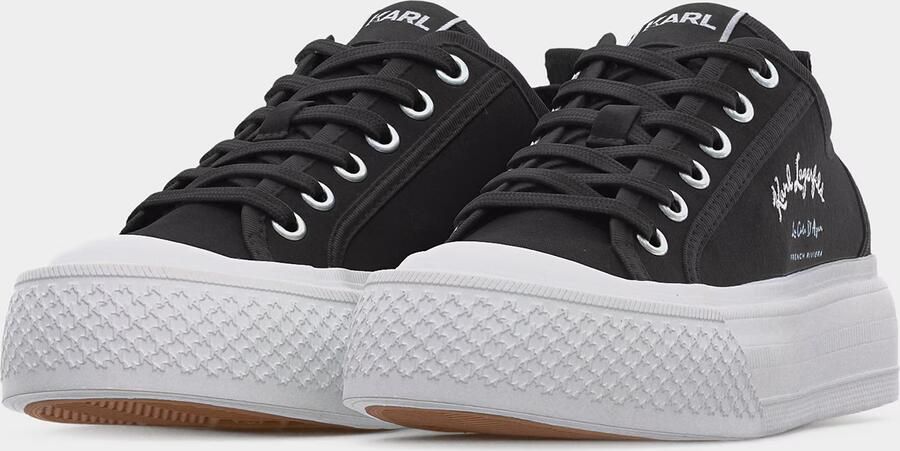 Karl Lagerfeld Sneakers laag zwart wit - Foto 4