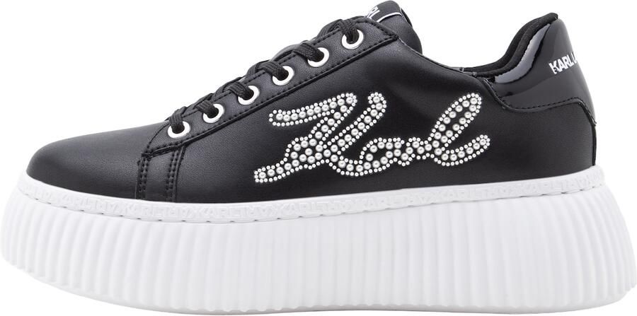 Karl Lagerfeld Sneakers laag zwart zilver