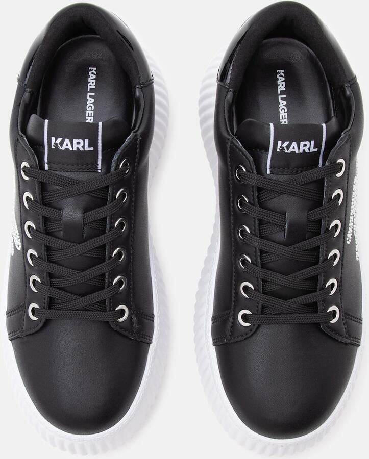 Karl Lagerfeld Sneakers laag zwart zilver - Foto 2