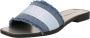 Karl Lagerfeld Slippers & Mules Skoot Ii Border Slide in blauw - Thumbnail 2