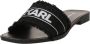Karl Lagerfeld Slippers & Mules Skoot Ii Border Slide in zwart - Thumbnail 2