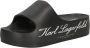 Karl Lagerfeld Slippers KOBO II Hotel Platform Slide in zwart - Thumbnail 3
