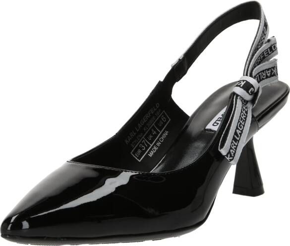 Karl Lagerfeld Hoge hakken Panache Ribbon Sling in zwart - Foto 4