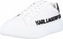 Karl Lagerfeld Maxi Kup Dames Sneakers Schoenen Sneaker Leer Wit KL62210 - Thumbnail 3