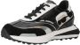 Karl Lagerfeld Zwarte Leren Suède Veterschoenen Black Dames - Thumbnail 2