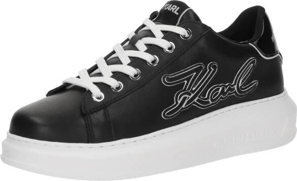 Karl Lagerfeld Low-Top Sneakers Kapri Signia Emboss Lo Lace in zwart