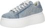 Karl Lagerfeld Low-Top Sneakers Kreeper Lo Signia Mix Lo Lace in blauw - Thumbnail 2