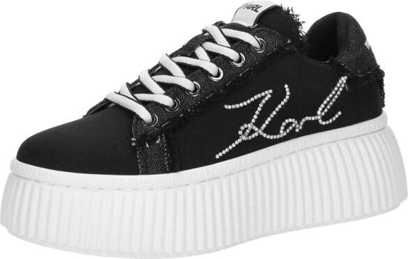 Karl Lagerfeld Low-Top Sneakers Kreeper Lo Signia Mix Lo Lace in zwart
