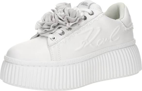 Karl Lagerfeld Low-Top Sneakers Kreeper Lo Signia Flora Trim in wit