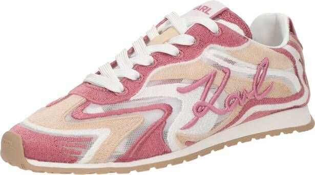 Karl Lagerfeld Low-Top Sneakers Venus Mesh Mix Lo Lace in poeder roze
