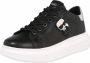 Karl Lagerfeld Lederen trainers sneakers k Ikonik Kapri Zwart Dames - Thumbnail 2