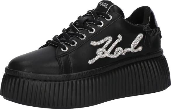 Karl Lagerfeld Sneakers Kreeper Lo Signia Rhinestone Lo in zwart