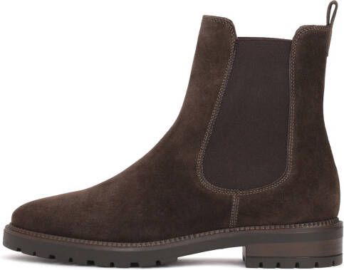 Kazar Donkerbruine casual chelsea boots voor dames gemaakt van zacht suède - Foto 2