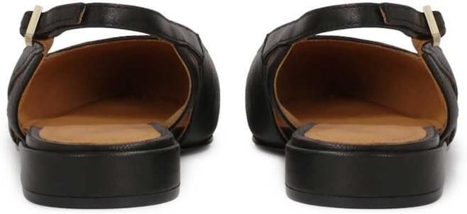 Kazar Zwarte platte pumps met uitgesneden bovendeel - Foto 3