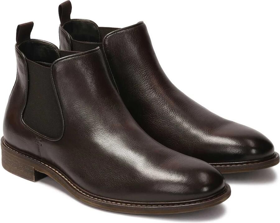 Kazar Men s brown leather slip-on Chelsea boots - Foto 3