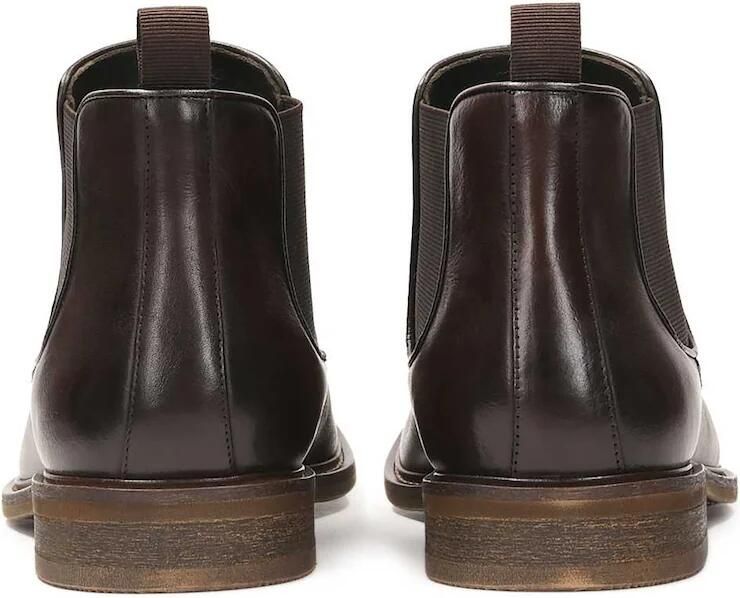 Kazar Men s brown leather slip-on Chelsea boots - Foto 5