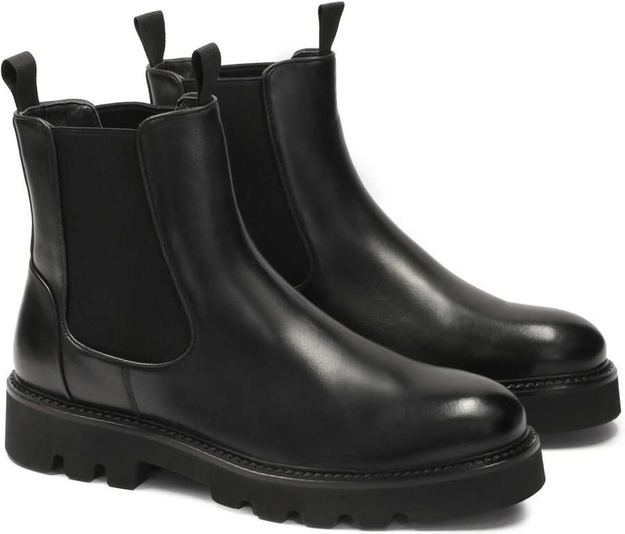 Kazar Classic black men's Chelsea boots on a trefoil sole - Foto 2