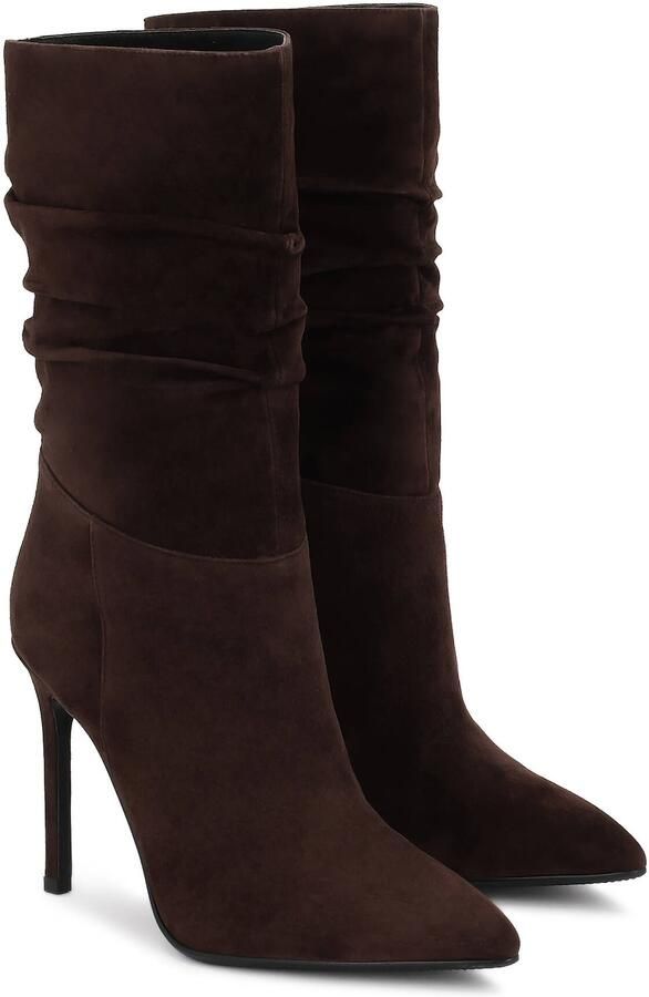 Kazar Brown suede boots with a slender heel - Foto 2