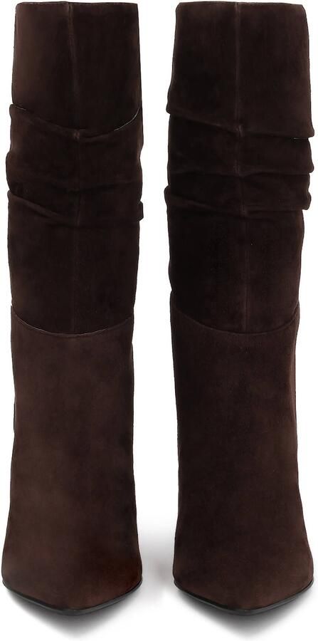 Kazar Brown suede boots with a slender heel - Foto 4