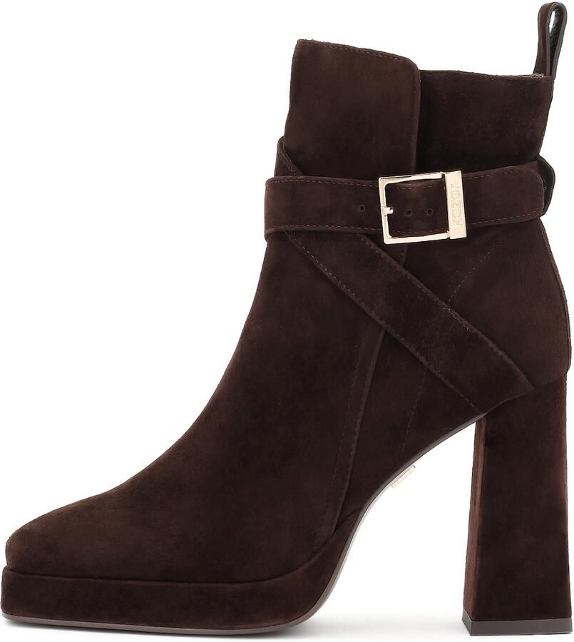 Kazar Brown suede heeled and platform boots - Foto 2