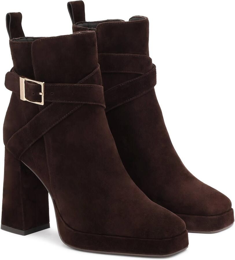 Kazar Brown suede heeled and platform boots - Foto 3