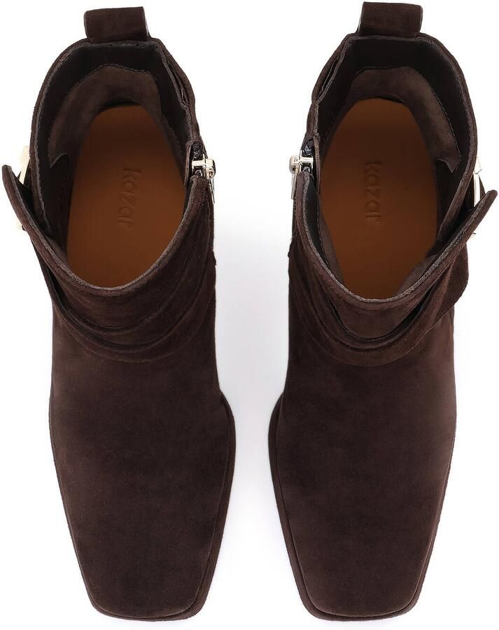 Kazar Brown suede heeled and platform boots - Foto 4
