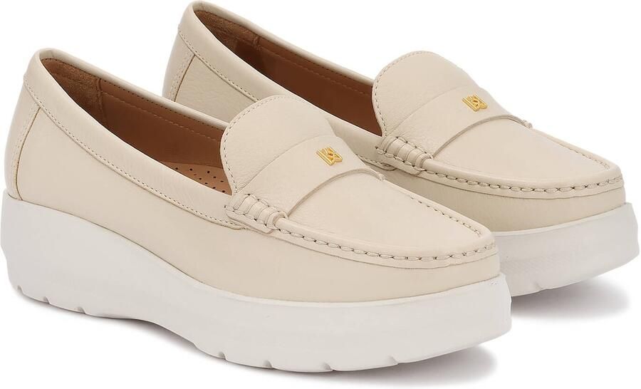 Kazar Leather slip-on shoes with thick sole - Foto 3