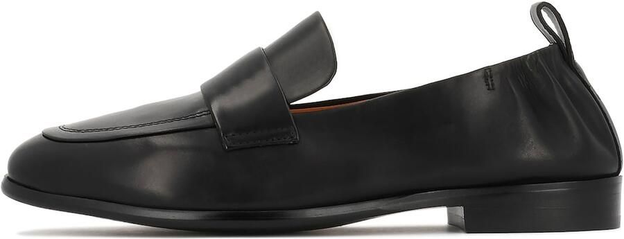 Kazar Black slip-on shoes with elastic at the heel