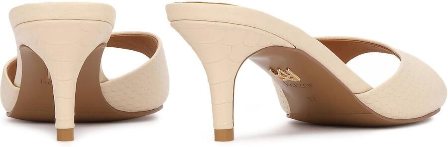 Kazar Embossed leather mules with low heel - Foto 5