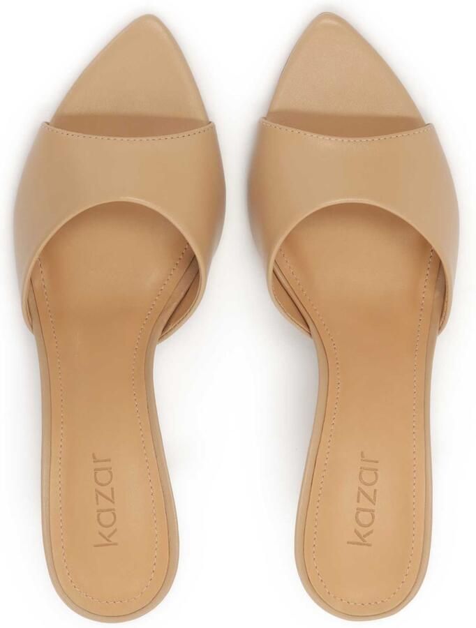 Kazar Beige flip-flops met puntige tenen.Dit product valt klein uit. - Foto 3