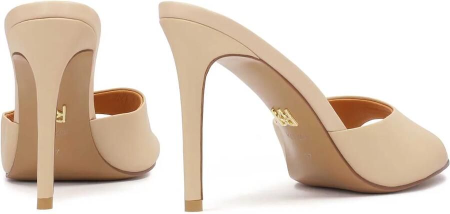 Kazar Beige leren muiltjes met hak Beige Dames - Foto 3