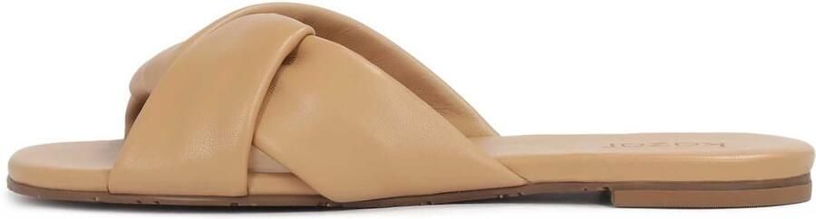 Kazar Beige slides with soft straps