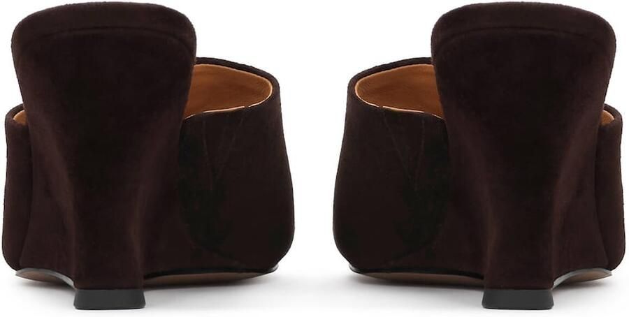Kazar Brown mules with jewelry embellishment - Foto 3