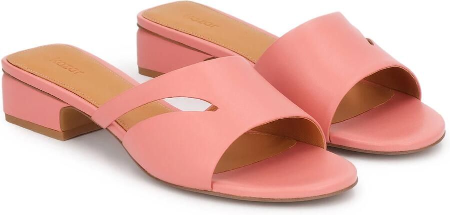 Kazar Pink mules with a wide heel - Foto 4