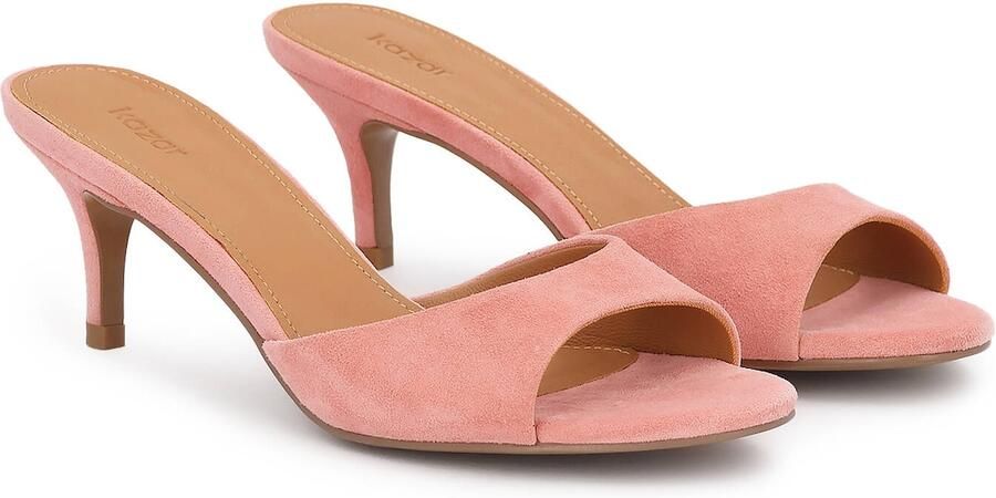 Kazar Pink suede mules - Foto 3