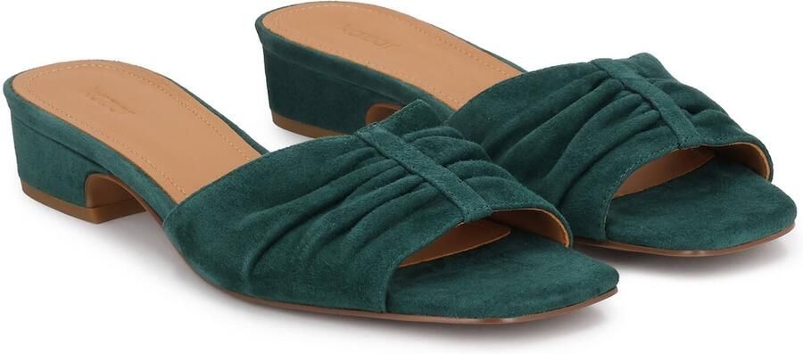 Kazar Green suede mules with a wide heel - Foto 4