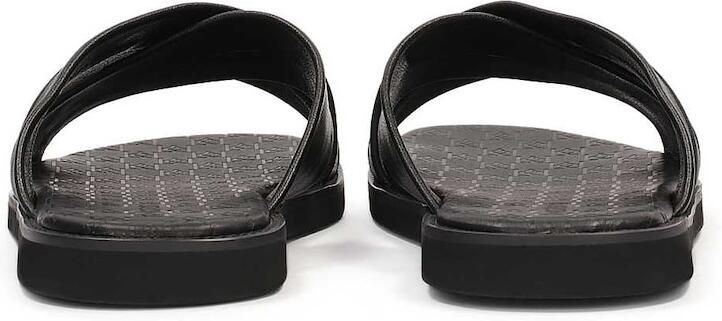 Kazar Heren leren slippers met kruisbanden - Foto 4