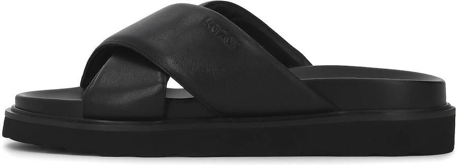 Kazar Leather slides with soft straps