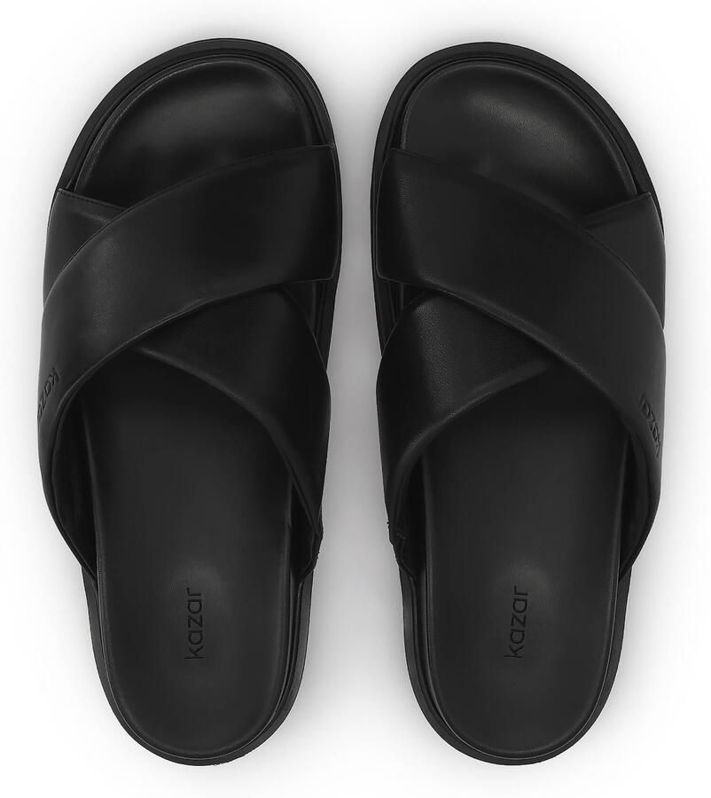 Kazar Leather slides with soft straps - Foto 5