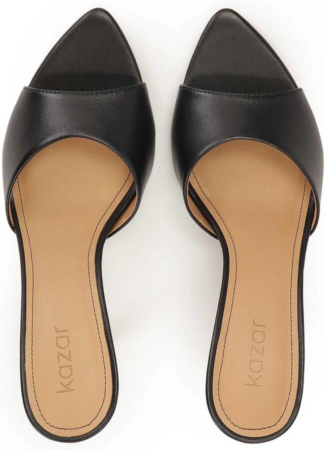 Kazar Zwarte slippers met een brede band.Dit product valt klein uit. - Foto 3