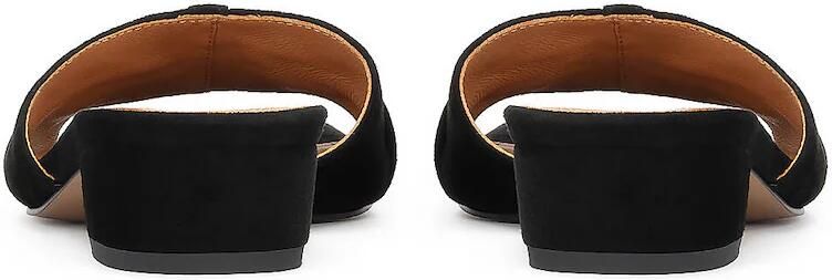 Kazar Black suede mules with crinkle upper - Foto 3