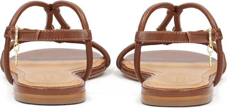 Kazar Brown flat sandals in full grain leather - Foto 5