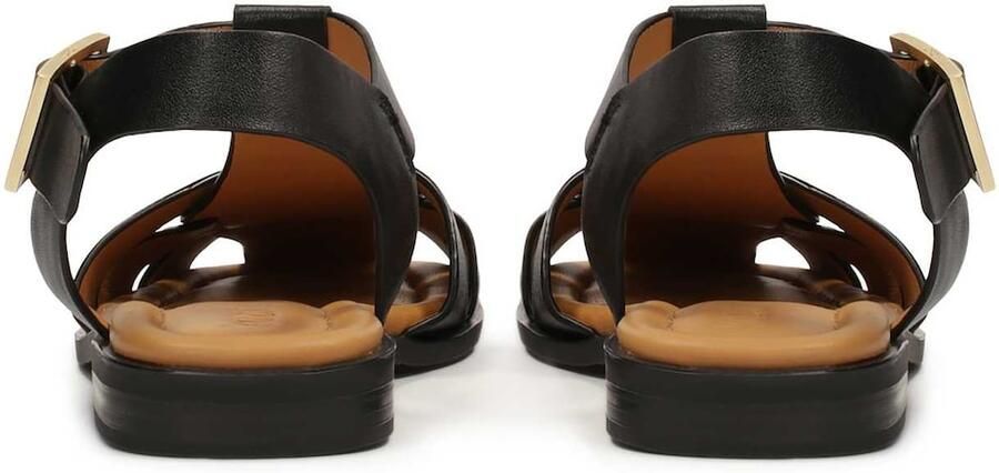 Kazar Zwarte leren sandalen.Dit product valt groot uit. - Foto 5