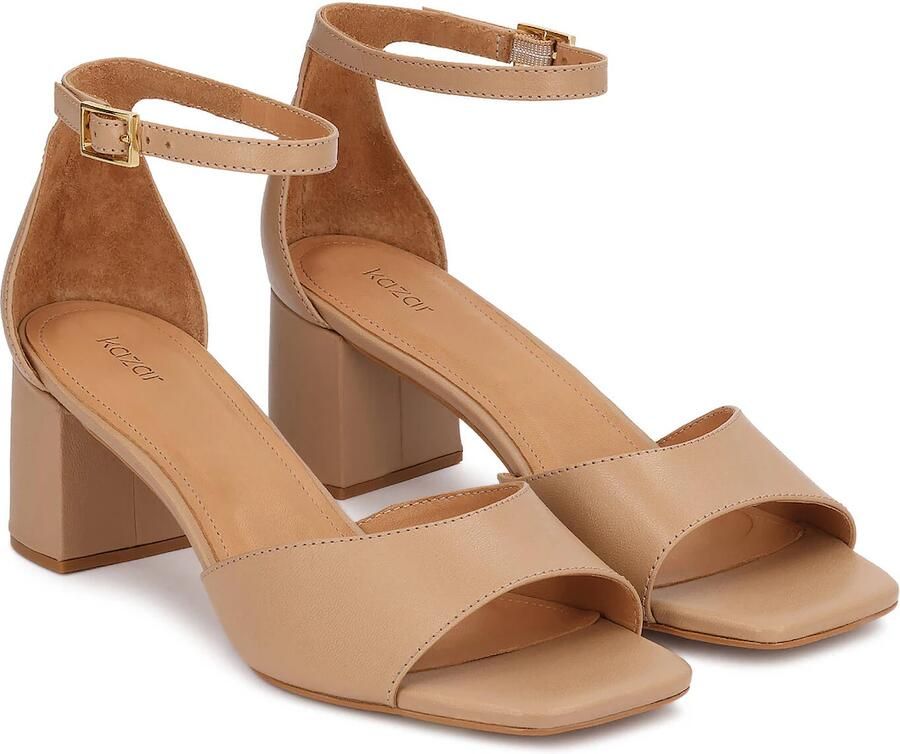 Kazar Sandalen met riem beige - Foto 2